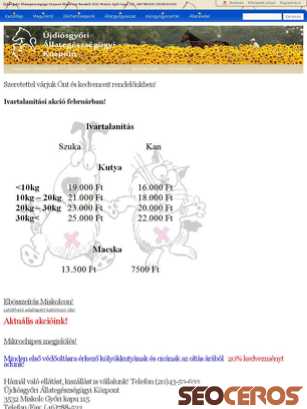 miskolciallatorvos.hu tablet preview