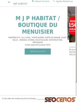 mjp-habitat.business.site tablet previzualizare