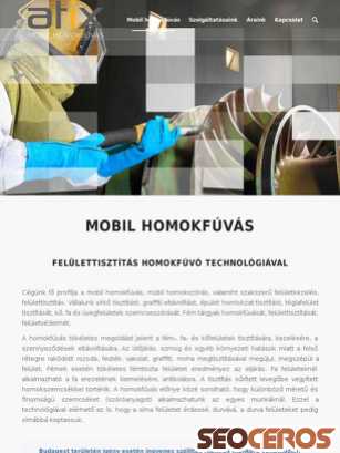 mobilhomokfuvas.com tablet obraz podglądowy