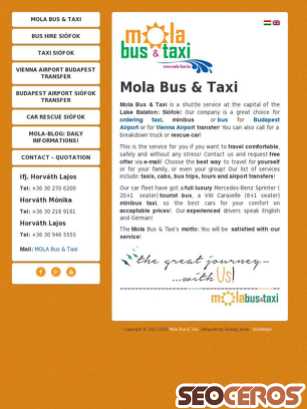 mola-bus.hu tablet preview