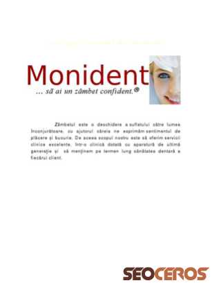 monident.ro tablet előnézeti kép