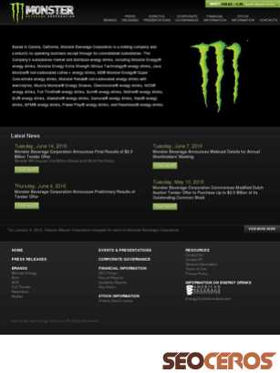 monsterbevcorp.com tablet Vista previa