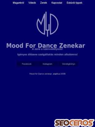mood4dance.hu tablet előnézeti kép