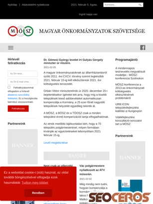 moszlap.hu tablet előnézeti kép