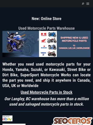 motorcycle-parts.ca tablet preview