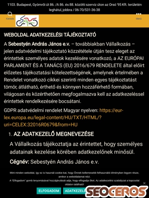 motorkerekparszerelo.hu/adatkezelesi-szabalyzat tablet obraz podglądowy