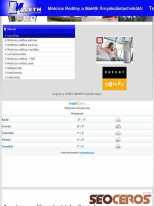 motoros-redony.com tablet előnézeti kép