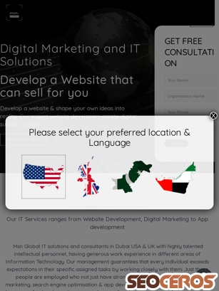 msn-global.com tablet előnézeti kép