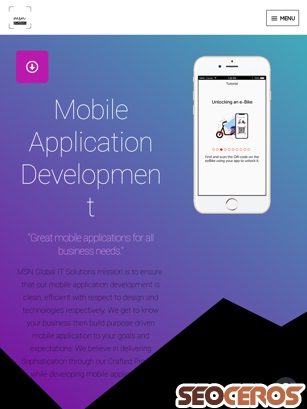 msn-global.com/mobile-apps-development tablet vista previa