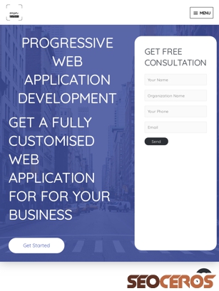 msn-global.com/progressive-web-application tablet 미리보기