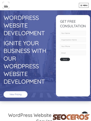 msn-global.com/wordpress-website-development tablet förhandsvisning