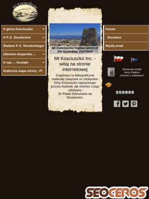 mtkosciuszko.org.au/welcome-pol.php tablet preview