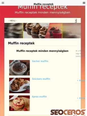 muffinreceptek.eu tablet előnézeti kép