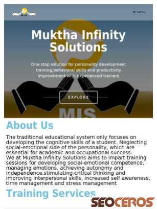 mukthainfinitysolutions.com tablet obraz podglądowy