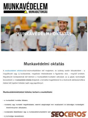 munkavedelem-munkabiztonsag.hu/szolgaltatasaink/munkavedelmi-oktatas tablet előnézeti kép