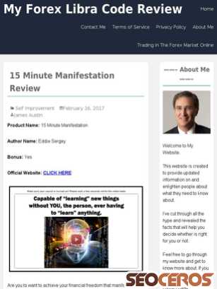 myforexlibracodereview.com/15-minute-manifestation-book-review tablet preview
