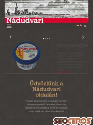 nadudvari.com tablet Vista previa
