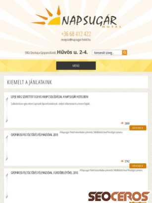 napsugar-hotel.hu tablet előnézeti kép