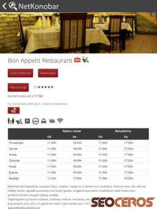 netkonobar.com/Bon-Appetit-Restaurant-restoran-29.html tablet vista previa