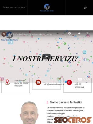 newstudioweb.it tablet Vorschau