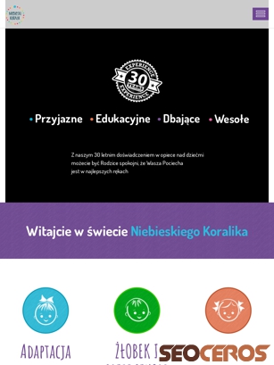 niebieskikoralik.edu.pl tablet förhandsvisning