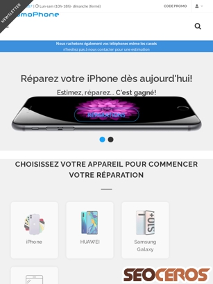 nomophone.fr tablet előnézeti kép