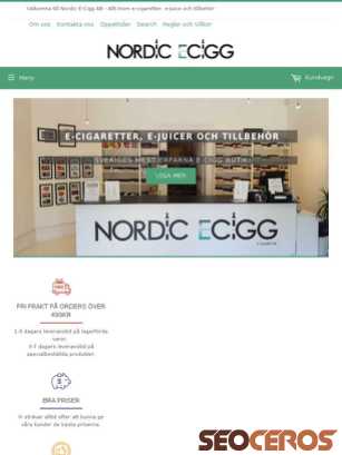 nordicecigg.com tablet Vista previa