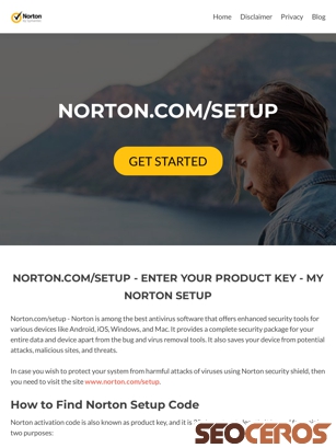 nortoncomsetup.search-yellow.com tablet előnézeti kép