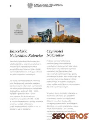 notariuszadamrobak.pl tablet preview