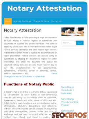 notaryattestation.in tablet preview