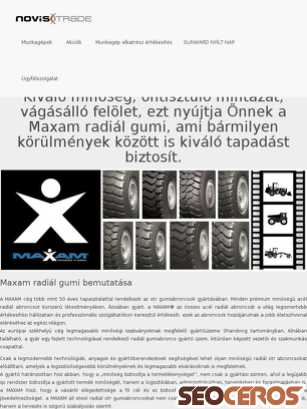 novistrade.hu/gumik-maxam-radial-gumi tablet anteprima