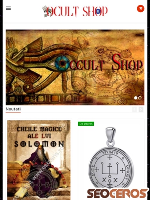 occult-shop.ro tablet preview