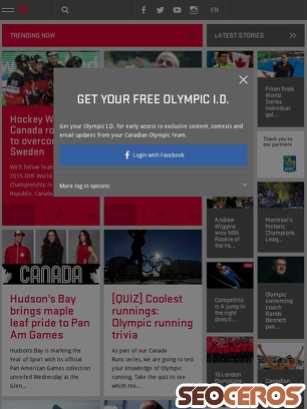 olympic.ca tablet előnézeti kép
