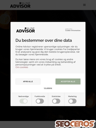 online-advisor.dk tablet előnézeti kép