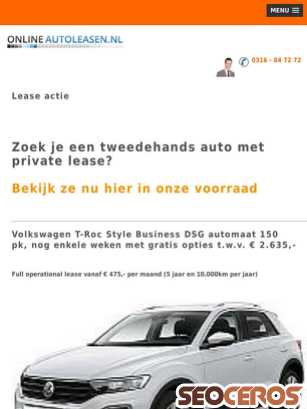 onlineautoleasen.nl/actie.php tablet náhled obrázku