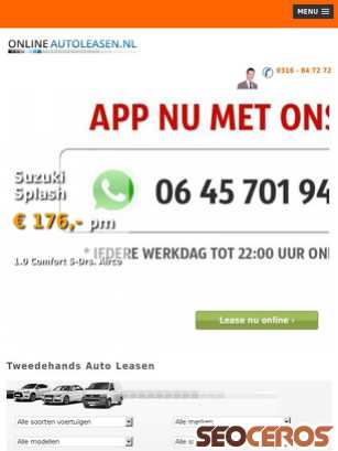 onlineautoleasen.nl/index.php tablet előnézeti kép