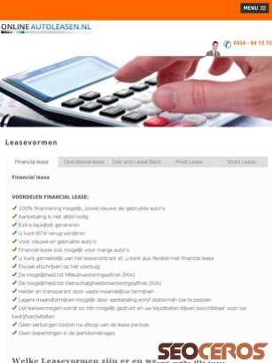 onlineautoleasen.nl/leasevormen.php tablet förhandsvisning