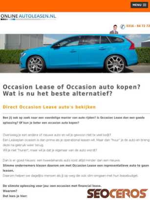 onlineautoleasen.nl/occasionlease.php tablet preview