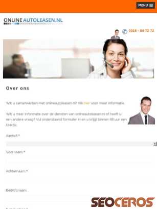 onlineautoleasen.nl/overons.php tablet förhandsvisning