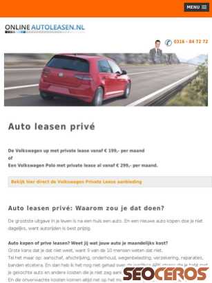 onlineautoleasen.nl/priveleasen.php tablet preview