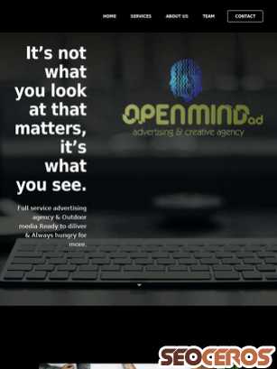 openmindad.co.za tablet förhandsvisning