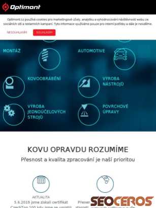 optimont.cz tablet Vista previa