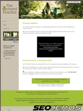 orchardpractice.co.uk tablet Vista previa