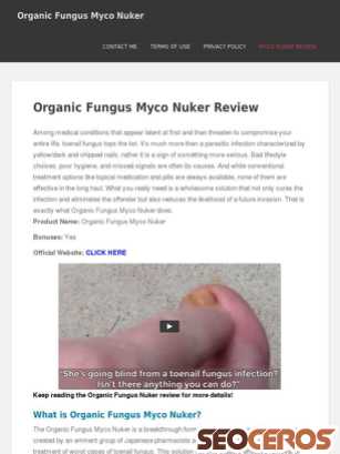 organicfungusnukerreview.com tablet Vista previa