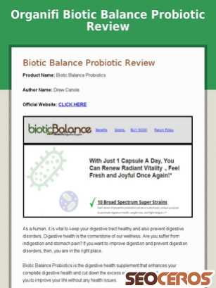 organifibioticbalanceprobioticreview.com tablet प्रीव्यू 