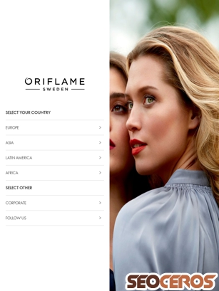 oriflame.com tablet förhandsvisning