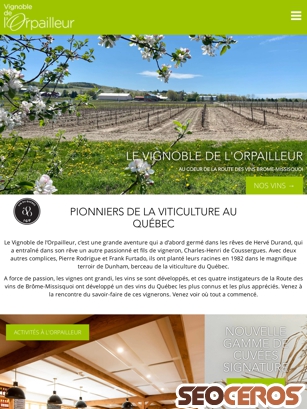 orpailleur.ca tablet előnézeti kép
