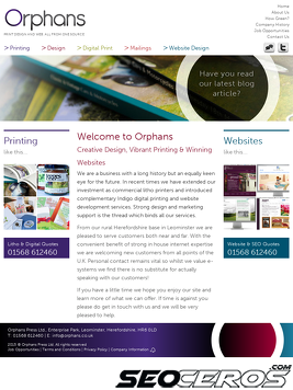 orphans.co.uk tablet anteprima