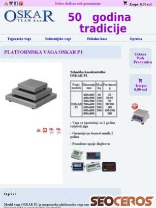 oskarvaga.com/platformska-vaga-p1 tablet preview