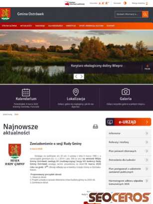 ostrowek.pl tablet förhandsvisning